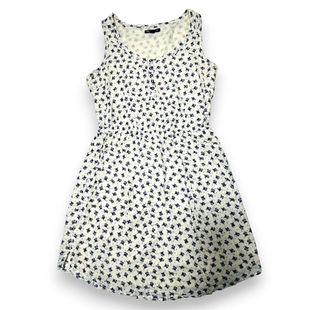 GAP Sleeveless Button Front Floral Dress Size Small